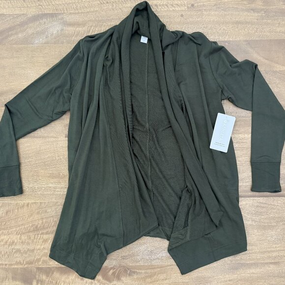 Athleta Pranayama Wrap Cardigan Small Green NWT (Bundle 2+ items for 20% off) - Picture 1 of 3